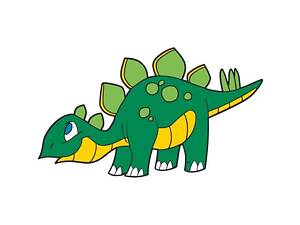 Дитяча розмальовка ArtCraft Стегозаврик 25х30 см (15057-AC)