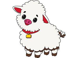 Дитяча розмальовка ArtCraft Ягня 25х30 см (15109-AC)