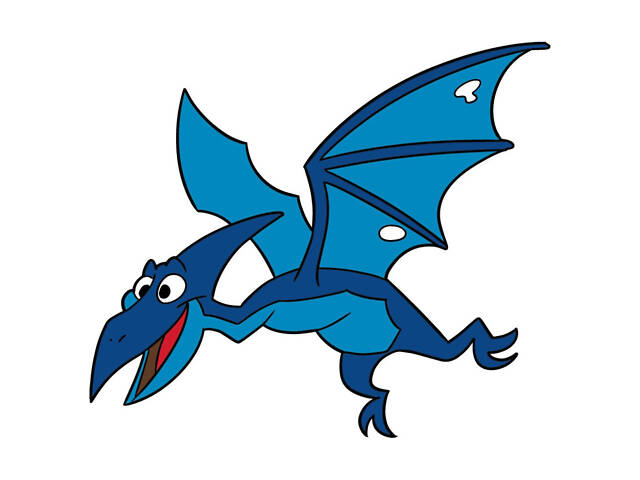 Дитяча розмальовка на полотні 'Птерозаврик' 15056-AC 25х30 см - Фото 1