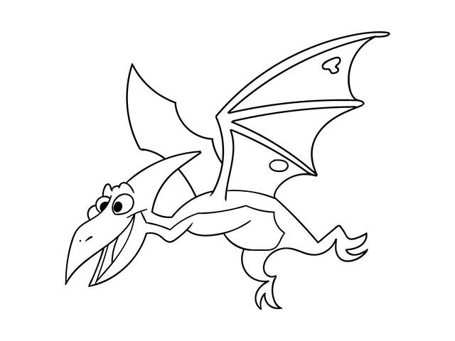 Дитяча розмальовка на полотні 'Птерозаврик' 15056-AC 25х30 см - Фото 2