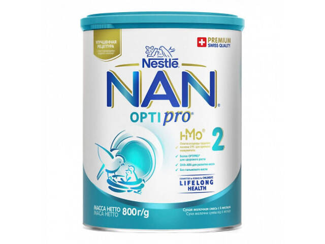 Дитяча суміш Nestle NAN 2 Optipro 2'FL від 6 міс. 800 г (7613032477530) - Фото 1