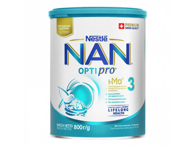 Дитяча суміш Nestle NAN 3 Optipro 2'FL від 12 міс. 800 г (7613033358869) - Фото 1