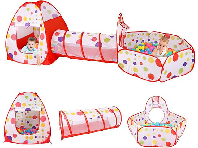 Дитячий ігровий намет 3в1 Avko 020 - Фото 2