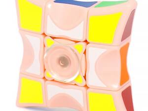 Детская интерактивная головоломка Rubik's Cube Fingertips Spinner Coral