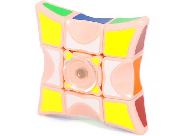 Детская интерактивная головоломка Rubik's Cube Fingertips Spinner Coral - Фото 1
