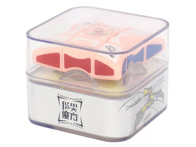 Детская интерактивная головоломка Rubik's Cube Fingertips Spinner Coral - Фото 3