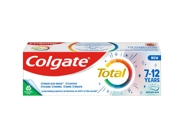 Дитяча зубна паста Colgate Total kids 7-12 років 50 мл (8718951433120) - Фото 1