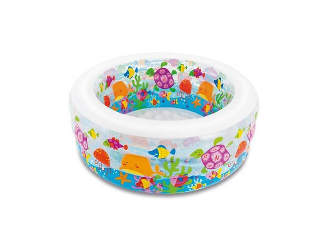 Дитячий басейн Акваріум Інтекс 58480, надувне дно, 152 х 56 см - Фото 3