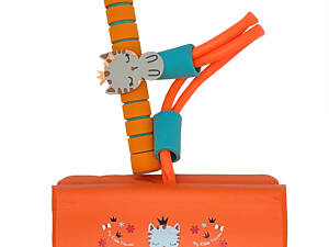 Дитячий джампінг 67942(Orange) підсвічування, пискавка