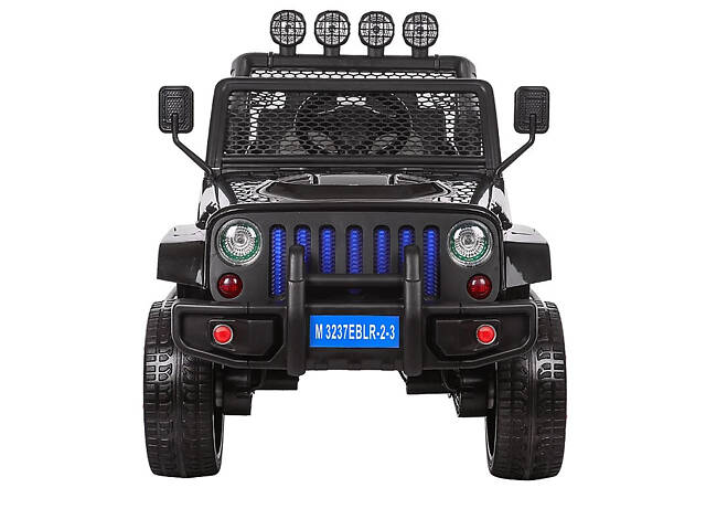 Дитячий електромобіль Джип з пультом керування M 3237EBLR-2-3 4WD чорно-червоний - Фото 4