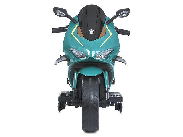 Дитячий електромотоцикл зелений M 5056EL-5 - Фото 6