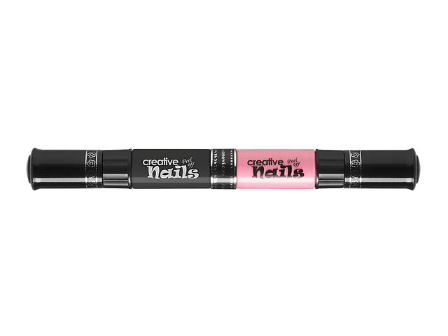 Детский лак-карандаш для ногтей Malinos Creative Nails на водной основе (2 цвета Черный + Розовый)