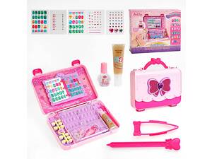 Дитячий набір для манікюру (55002 A) типси, стрази, наклейки, блискітки