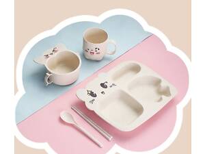 Детский набор посуды 11178 бежевый 6 предметов