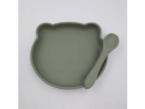 Детский набор посуды 6436 2 предмета зеленый