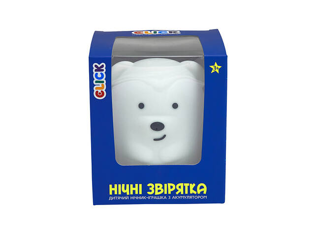 Дитячий нічник-іграшка Click 'Hічні звірятка' Ведмідь 11 см - Фото 2