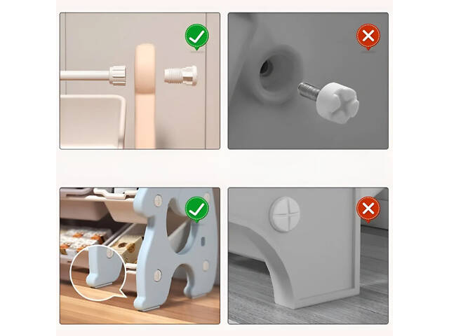 Детский органайзер для игрушек Lumpurini Flavio L на 9 контейнеров. Органайзер для игрушек в детскую комнату - Фото 4