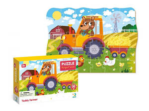 Дитячий пазл 'Ведмедик-тракторист' DoDo 300371, 30 ел.