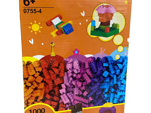 Дитячий розвиваючий конструктор 1000 штук у наборі, 1:48 дрібні будівельні блоки, 20x15x3.5 см