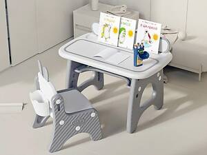Детский стол и стул для творчества и развития с магнитными досками для рисования