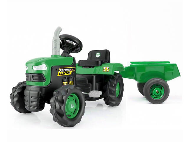 Дитячий трактор на педалях з причепом Farmer Simsek 8053 - Фото 5