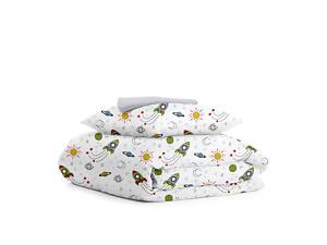 Дитяча постільна білизна в ліжечко Rockets CS2 COSAS Зелений 110х140 см