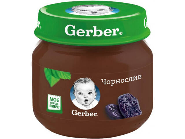 Дитяче пюре Gerber Чорнослив з 6 місяців 80 г (7613033513978) - Фото 1