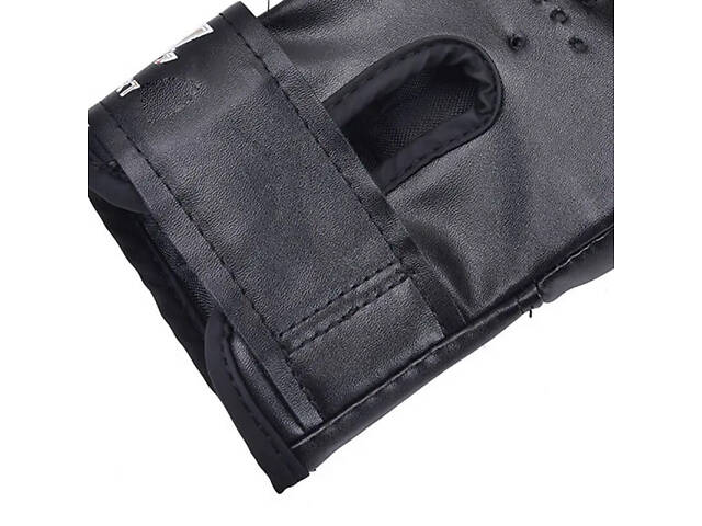 Дитячі боксерські рукавички 5-12 років чорного кольору легкі та зручні для тренувань та занять спортом - Фото 3