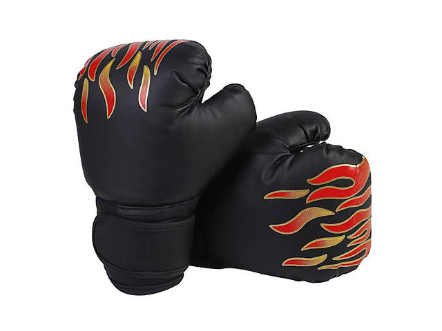 Дитячі боксерські рукавички 5-12 років чорного кольору легкі та зручні для тренувань та занять спортом - Фото 5