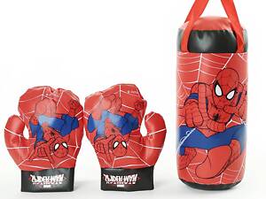 Дитячі боксерські рукавички та підвісна груша Людина Павук комплект для дитячих тренувань і розвитку