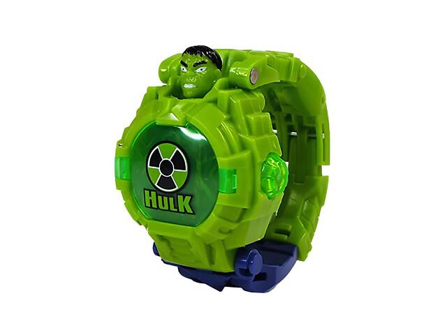 Дитячий годинник-трансформер Халк RESTEQ — іграшка-трансформер та наручний електронний годинник 2 в 1 з підсвіткою - Фото 2