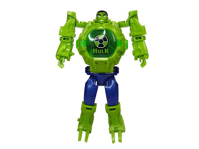 Дитячий годинник-трансформер Халк RESTEQ — іграшка-трансформер та наручний електронний годинник 2 в 1 з підсвіткою - Фото 3