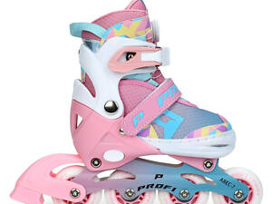 Детские раздвижные ролики A4156-S-P, размер 31-34