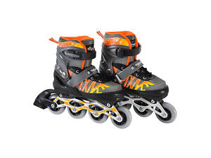 Детские ролики Extreme Motion RL2436 светящиеся колеса серый S (30-33)