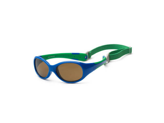 Дитячі сонцезахисні окуляри Koolsun Flex синьо-зелений 3-6 років (KS-FLRS003) - Фото 1