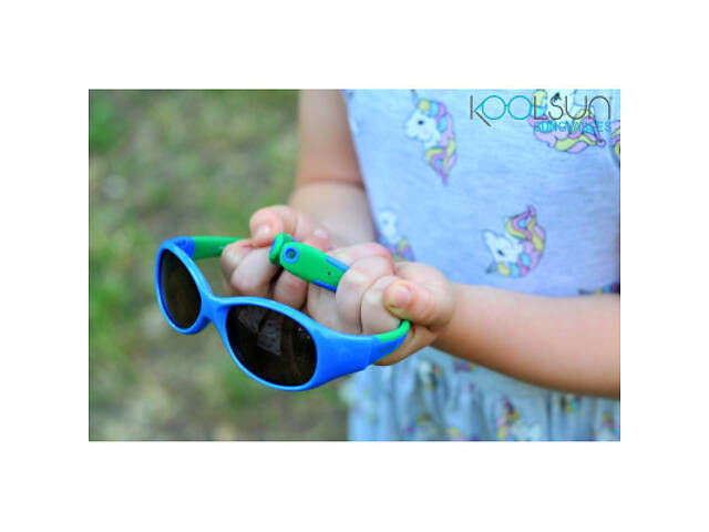 Дитячі сонцезахисні окуляри Koolsun Flex синьо-зелений 3-6 років (KS-FLRS003) - Фото 4