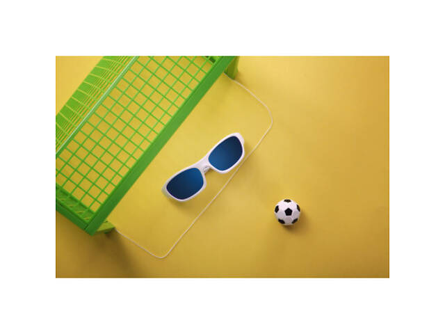 Дитячі сонцезахисні окуляри Koolsun Sport біло-блакитні 6-12 років (KS-SPWHSH006) - Фото 5