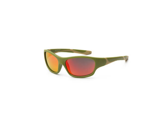 Дитячі сонцезахисні окуляри Koolsun Sport хакі 3-8 років (KS-SPOLBR003) - Фото 1