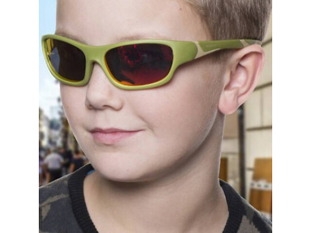 Дитячі сонцезахисні окуляри Koolsun Sport хакі 3-8 років (KS-SPOLBR003) - Фото 5