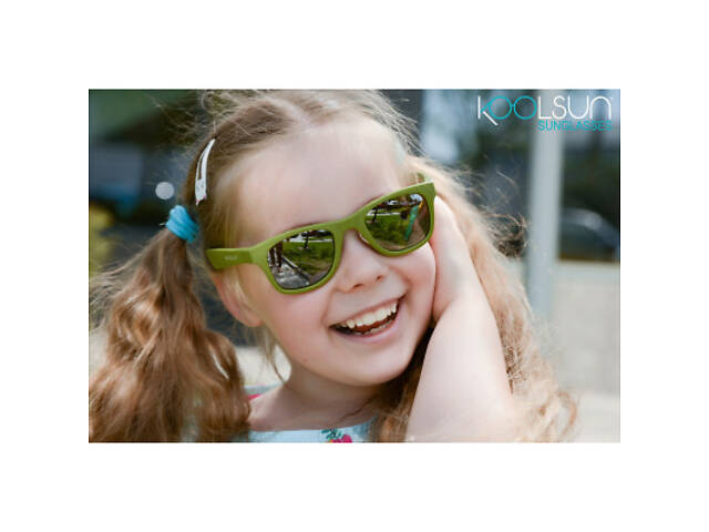 Дитячі сонцезахисні окуляри Koolsun Wave, 3-10 років хакі (KS-WAOB003) - Фото 5