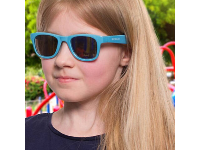 Дитячі сонцезахисні окуляри Koolsun Wawe блакитні 1-5 років (KS-WACB001) - Фото 4