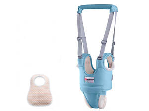 Дитячі вожжі-ходунки з додатковими трусиками, підкладками та передником Голубий (vol-1020)