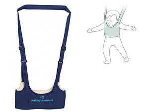 Детские вожжи-ходунки Walking Assistant Moby Baby Синий (vol-807)