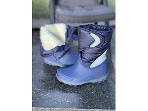Детские зимние сапоги (сноубутсы) Оскар, непромокающие БУМЕРАНГ СИНИЙ 29