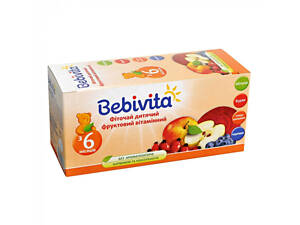 Детский чай Bebivita фруктовый витаминный, 30 г (4820025490756)