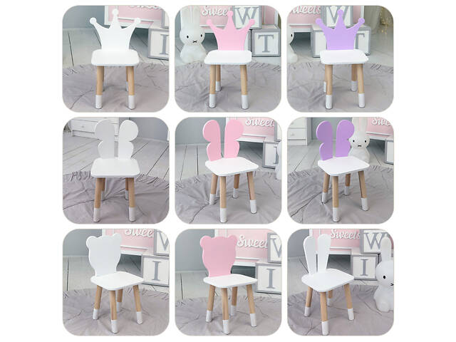 Дитячий дерев'яний столик з відкидним верхом 53×60×45, стіл з нішею в дитячу, білий - Фото 10