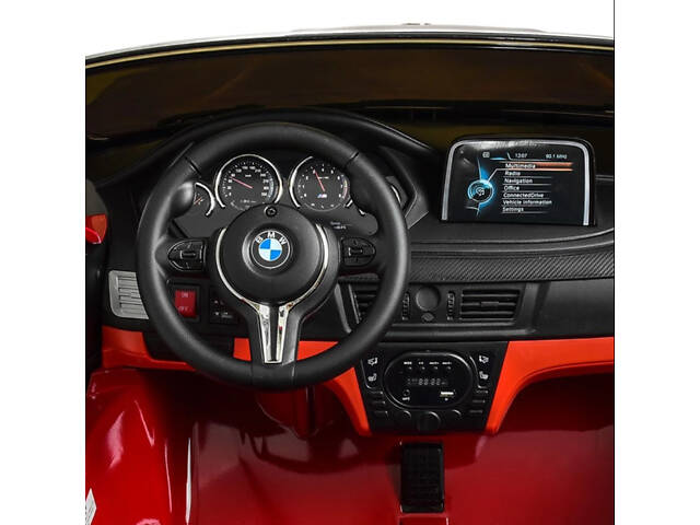 Дитячий електромобіль BMW X6 Червоний JJ2168 - Фото 5