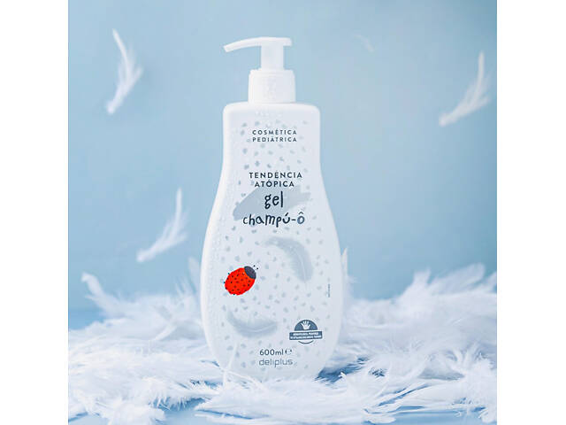 Детский Гель-шампунь Deliplus уход и защита кожи малышей склонной к атопическому дерматиту 600 мл. TENDENCIA ATÓPICA - Фото 1