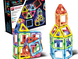 Дитячий магнітний конструктор PL-923-526, 30 деталей
