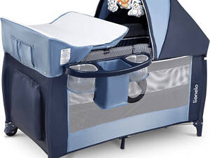 Дитячий манеж Lionelo Sven Plus Blue Navy (LO-SVEN PLUS BLUE NAVY)